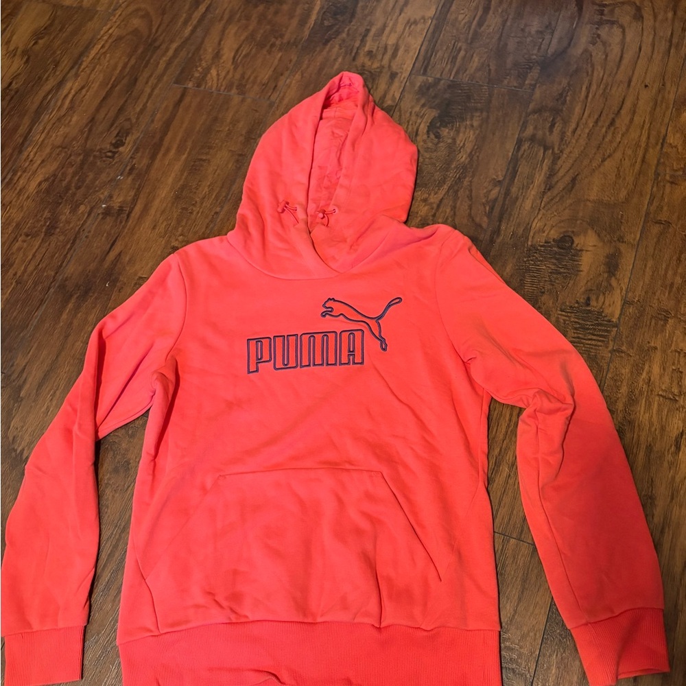 Women’s PUMA Vibrant coral Hoodie - Picture 1 of 3
